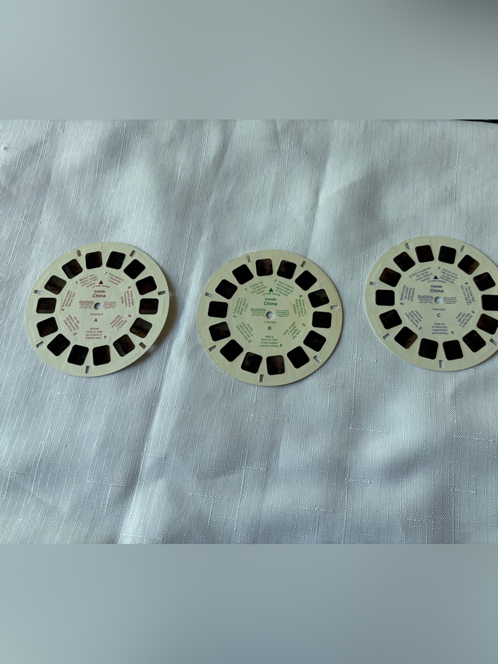 Inside china Vintage View-Master Reels